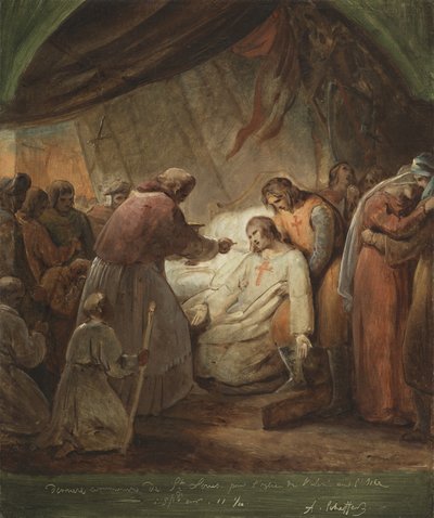 Ostatnia komunia św. Ludwika autorstwa Ary Scheffer
