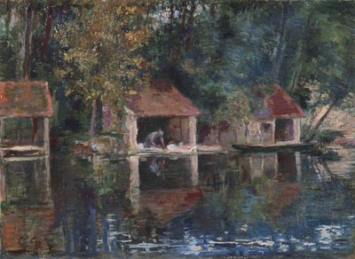 Miejsce do mycia w Grez-sur-Loing autorstwa Asai Chu