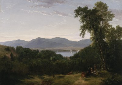 Wzgórza Beacon nad rzeką Hudson, 1852 r. autorstwa Asher Brown Durand