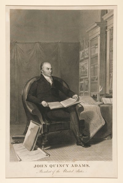 John Quincy Adams, prezydent Stanów Zjednoczonych autorstwa Asher Brown Durand