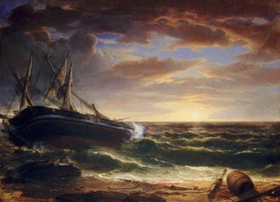 Statek osierocony, 1844. autorstwa Asher Brown Durand