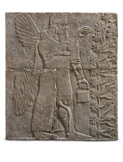 Ulga uskrzydlonego geniusza, panowanie Aszurnasirpal, ok. 883-859 p.n.e. autorstwa Assyrian