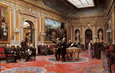 Sala Konferencyjna Senatu w marcu 1904 r. autorstwa Asterio Mañanós Martínez