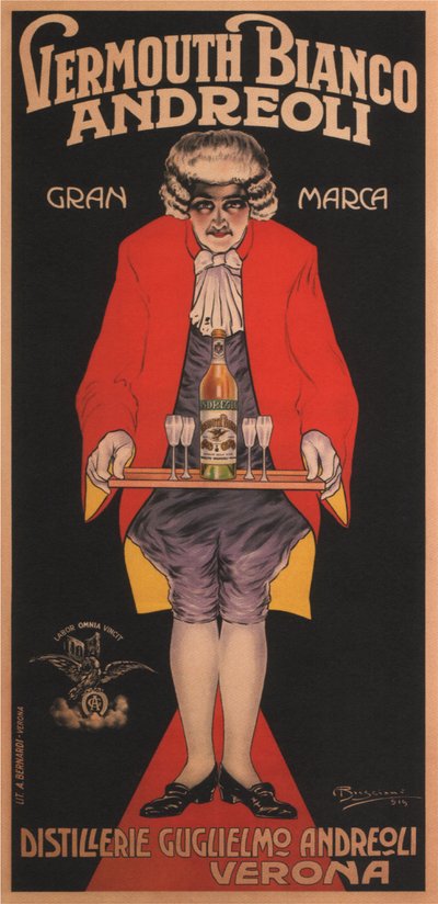 Wermut Bianco Andreoli, 1919 autorstwa Attilio Bresciani