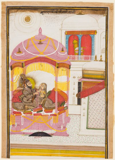 Rana Bhim Singh i jego małżonka autorstwa attributed to Chokha