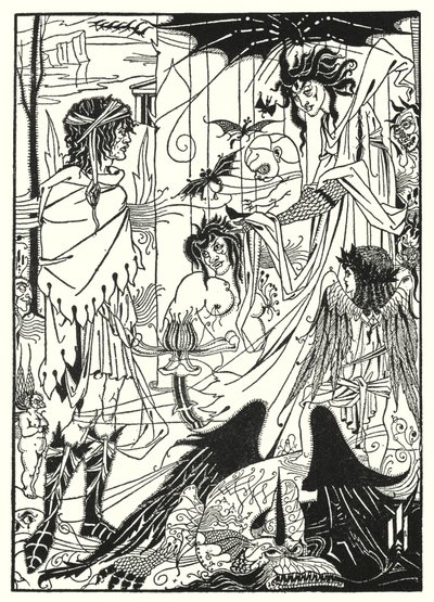 Marzenia (grawerowanie) autorstwa Aubrey (after) Beardsley