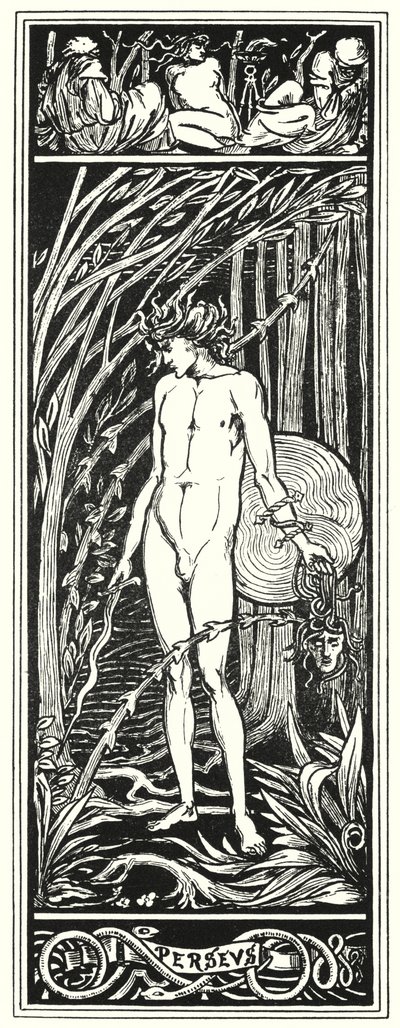 Perseusz 1920 (rycina) autorstwa Aubrey (after) Beardsley