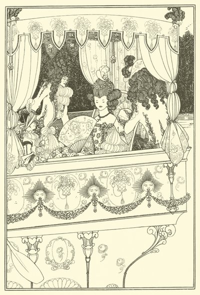 Barka (litografia) autorstwa Aubrey (after) Beardsley
