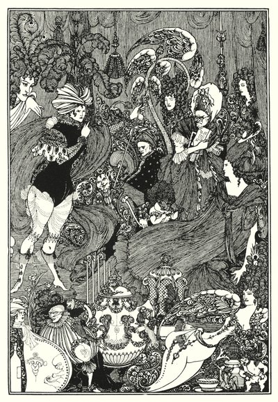 Jaskinia Śledziony (rycina) autorstwa Aubrey (after) Beardsley