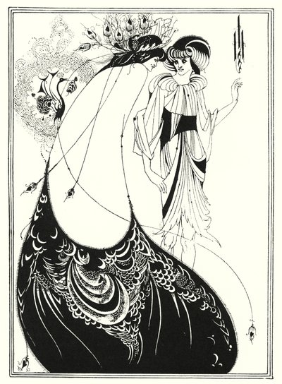 Spódnica Paw (grawerunek) autorstwa Aubrey (after) Beardsley