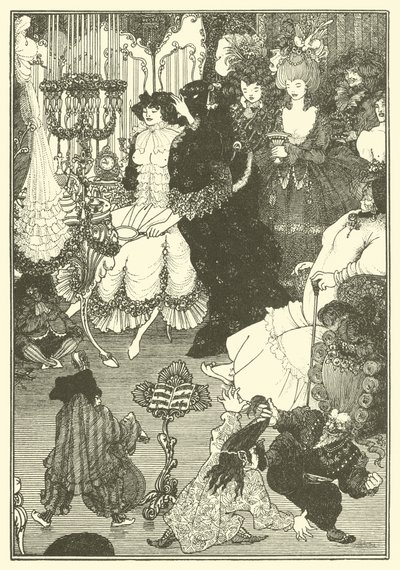Toaleta Heleny (litografia) autorstwa Aubrey (after) Beardsley