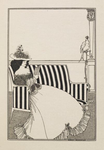 Okładka katalogu z Drugiej Księgi Pięćdziesięciu Rysunków autorstwa Aubrey Beardsley