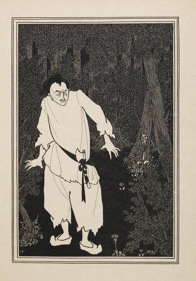 Ali Baba w lesie, z księgi pięćdziesięciu rysunków autorstwa Aubrey Beardsley