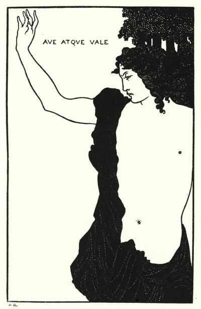 Witaj i do widzenia, Catullus, Carmen Ci autorstwa Aubrey Beardsley