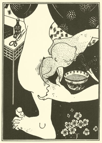 Narodziny łydki nogi autorstwa Aubrey Beardsley