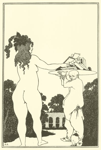 Płyta książki autorstwa Aubrey Beardsley