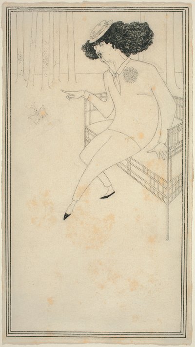 Karykatura J.M. Whistlera autorstwa Aubrey Beardsley