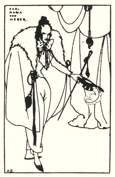 Carl Maria von Weber autorstwa Aubrey Beardsley
