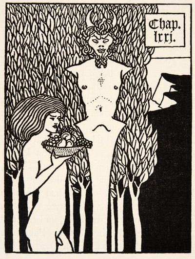 Nagłówek rozdziału autorstwa Aubrey Beardsley