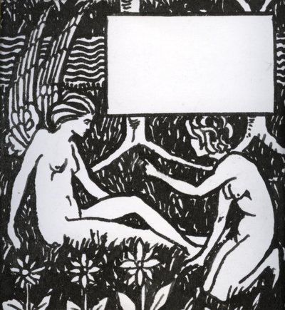 Nagłówek rozdziału Le Morte dArthur, 1893 (pióro i czarny tusz na papierze) autorstwa Aubrey Beardsley