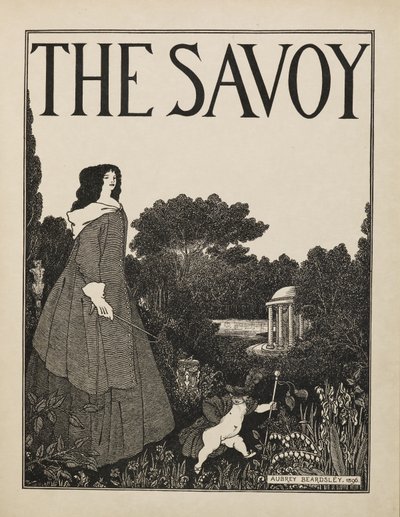 Projekt okładki do nr 1 „Savoy” z księgi pięćdziesięciu rysunków autorstwa Aubrey Beardsley