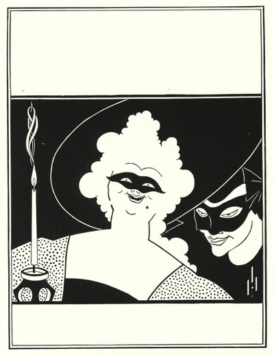 Projekt okładki do „Żółtej księgi”, tom I autorstwa Aubrey Beardsley