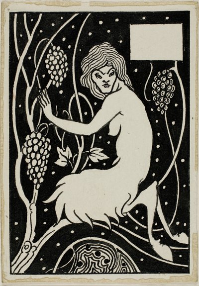 Dekoracyjny gabinet: Satyr autorstwa Aubrey Beardsley