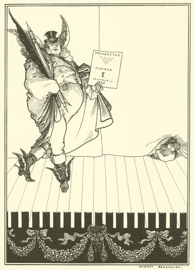 Prospekt projektowy Savoy autorstwa Aubrey Beardsley