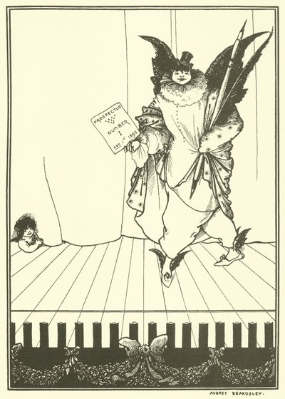 Projekt prospektu Savoy autorstwa Aubrey Beardsley
