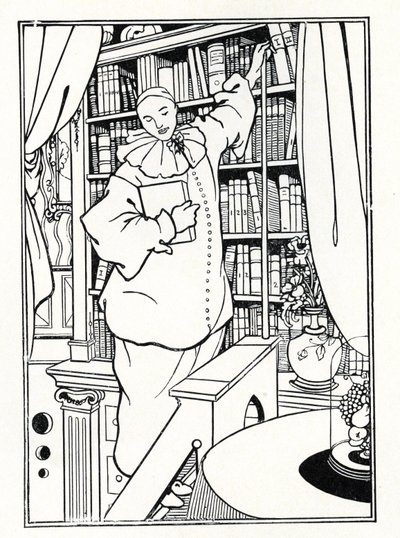 Projekt okładki „Pierrot”, 1896 autorstwa Aubrey Beardsley