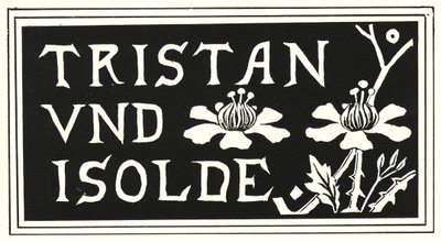 Projekt z okładki egzemplarza Aubrey Beardsley „Tristan Und Isolde” autorstwa Aubrey Beardsley