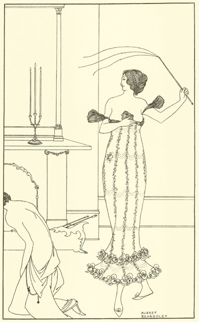 Frontispiece, pełne i prawdziwe sprawozdanie ze wspaniałej misji hrabiego Lavendera autorstwa Aubrey Beardsley