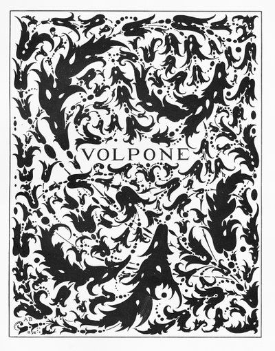 Frontispis do "Volpone", 1898 autorstwa Aubrey Beardsley