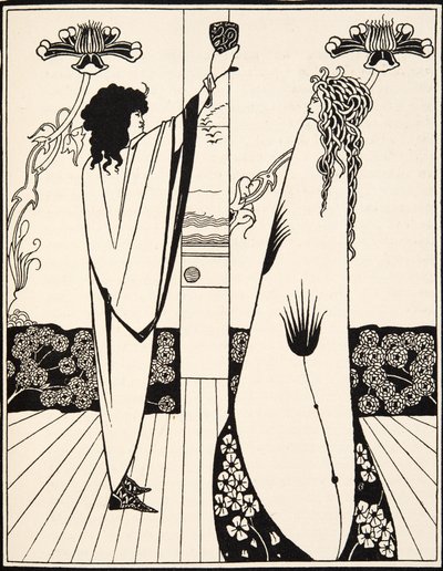 Jak sir Tristram wypił napój miłosny autorstwa Aubrey Beardsley