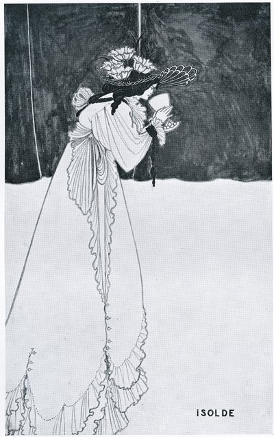 Izolda pijąca truciznę autorstwa Aubrey Beardsley