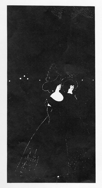 Les Passades, ilustracja z "Dzisiejszego numeru zimowego", 1894 autorstwa Aubrey Beardsley
