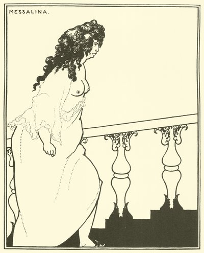 Messalina wraca z Łaźni autorstwa Aubrey Beardsley
