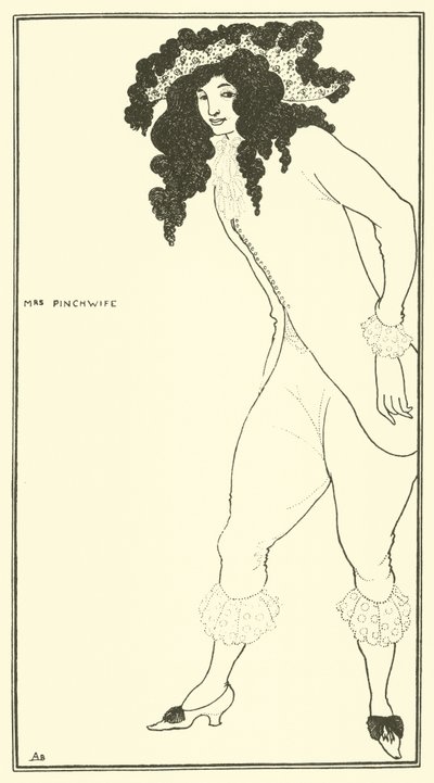 Pani Pinchwife autorstwa Aubrey Beardsley