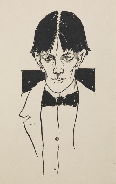 Portret z księgi pięćdziesięciu rysunków autorstwa Aubrey Beardsley