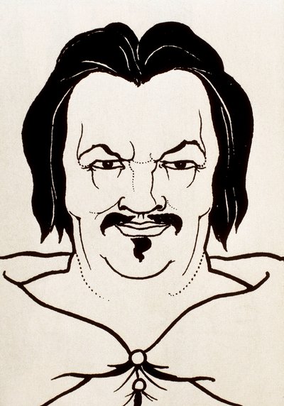 Portret Honoriusza Balzaka autorstwa Aubrey Beardsley