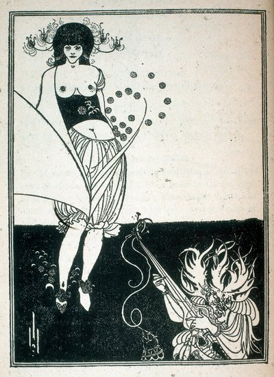 Salome, ilustracja do sztuki napisana przez Oscara Wildea autorstwa Aubrey Beardsley