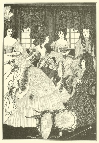 Bitwa Beaux i Belles autorstwa Aubrey Beardsley
