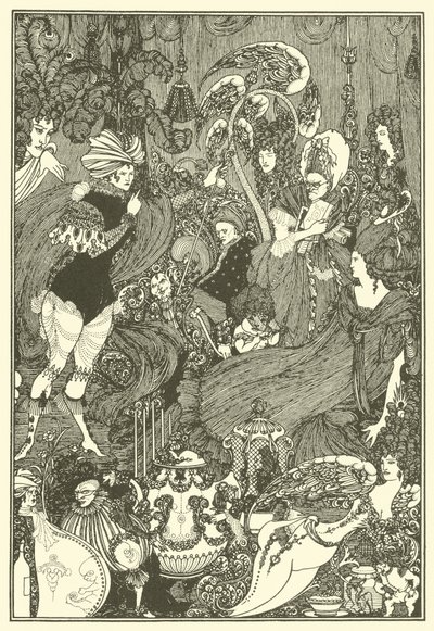 Jaskinia Śledziony autorstwa Aubrey Beardsley
