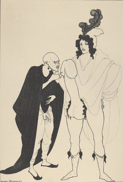 Egzamin herolda, do Lizystraty Arystofanesa, ca. 1926. autorstwa Aubrey Beardsley