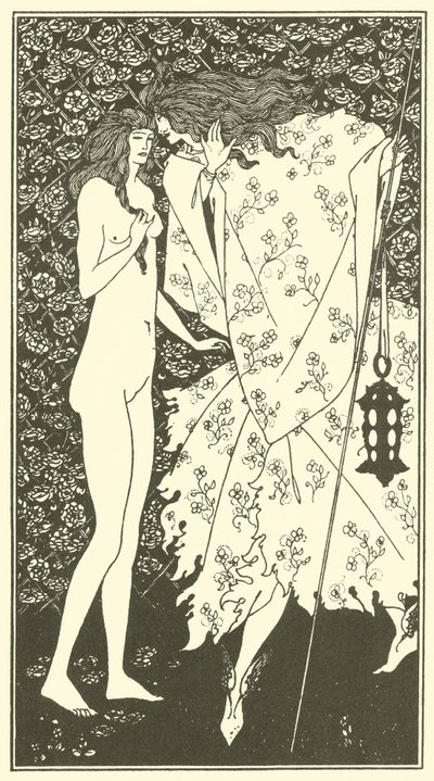 Tajemniczy ogród różany autorstwa Aubrey Beardsley