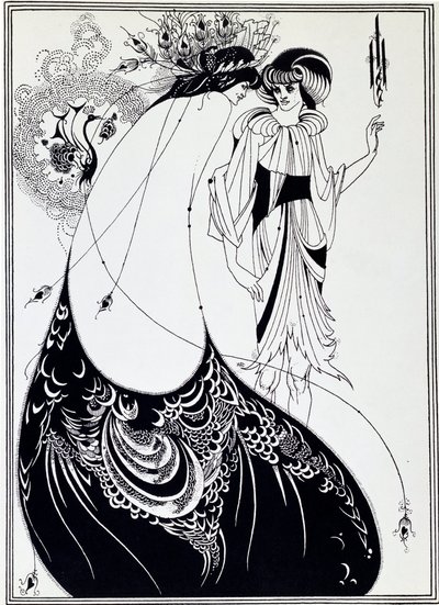 Spódnica w pawie. Ilustracja Salome autorstwa Oscara Wilde