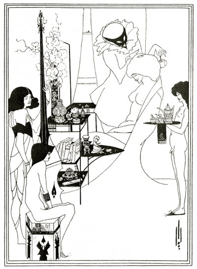 Toaleta z Salome, c.1894 (lito) autorstwa Aubrey Beardsley