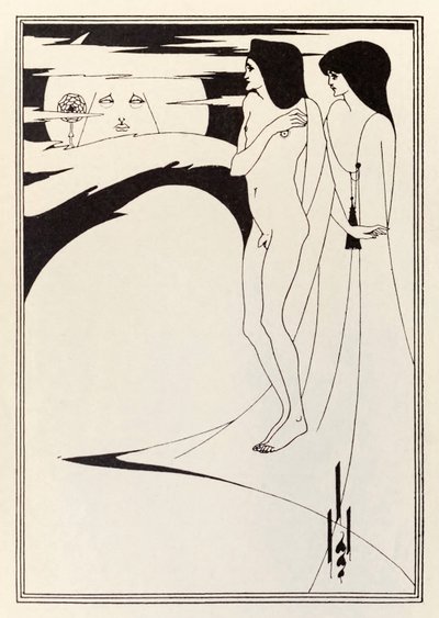 „Kobieta i księżyc” autorstwa Aubrey Beardsley