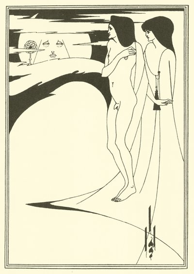 Kobieta na Księżycu autorstwa Aubrey Beardsley