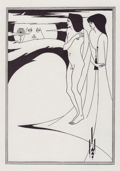 Kobieta na Księżycu, 1893. autorstwa Aubrey Beardsley